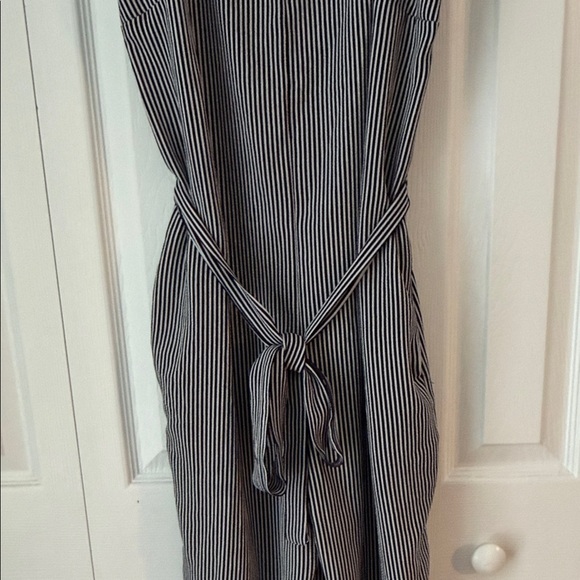 Monteau Black and White Striped Jumpsuit - Picture 3 of 8